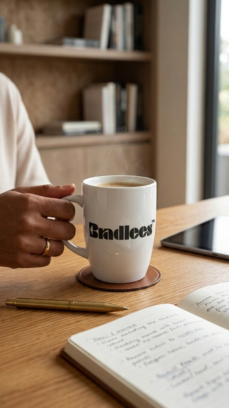 Bradlees Mug in White