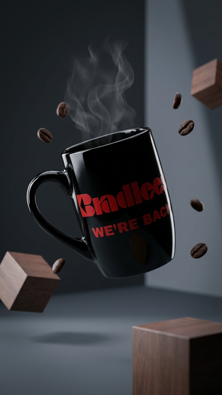 Bradlees We're Back Mug in Black