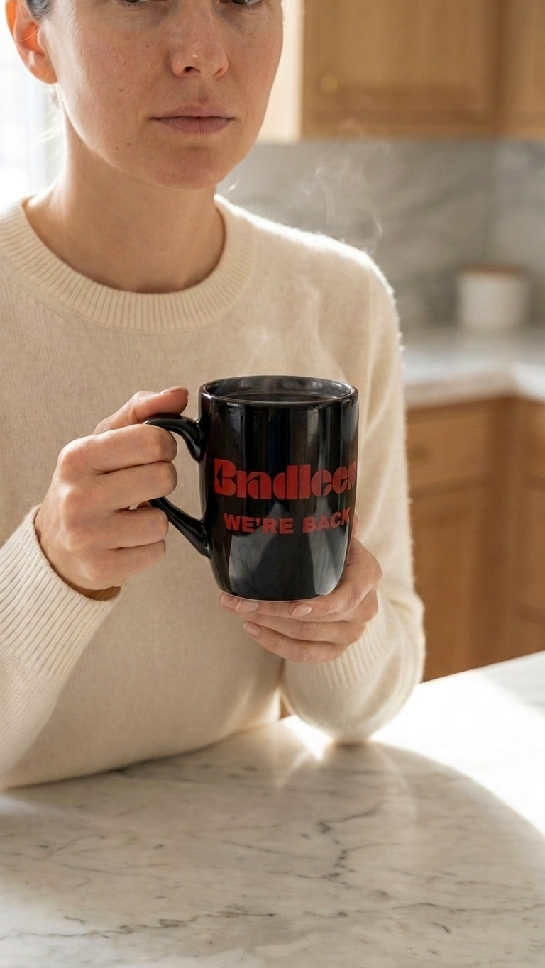 Bradlees We're Back Mug in Black