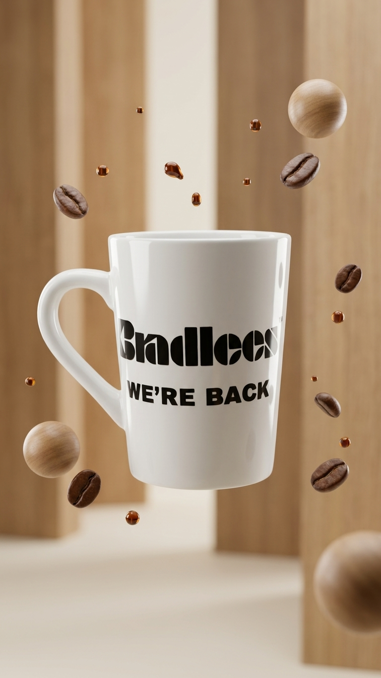 Bradlees We're Back Mug in White