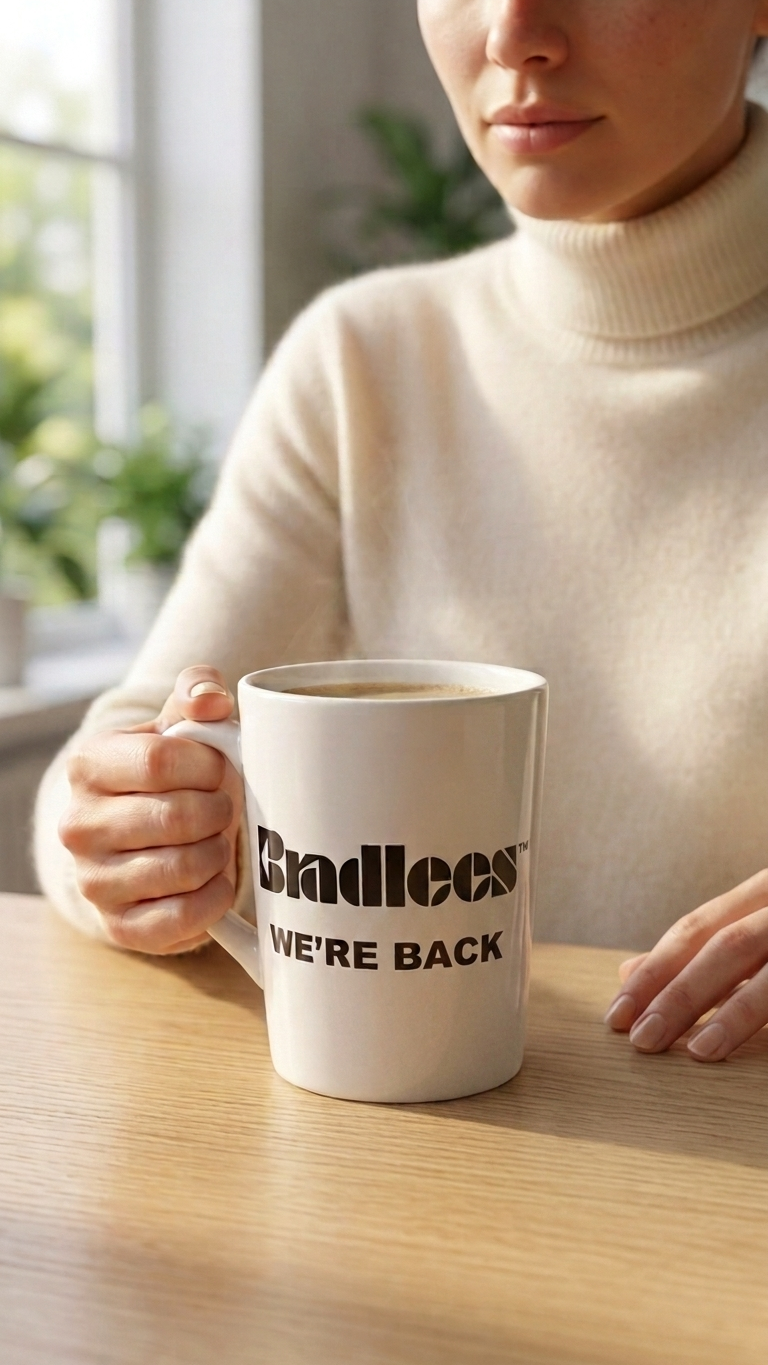 Bradlees We're Back Mug in White