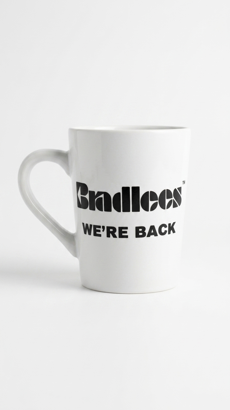Bradlees We're Back Mug in White